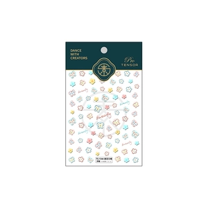 Selbstklebende Blumen Schmetterling Relief Nagelaufkleber TS-1344 dünnes Design für Maniküre