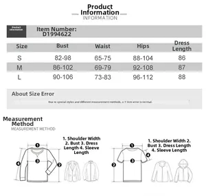 Detailed size chart for sexy V-neck bodycon dress with measurements in cm and fit guide