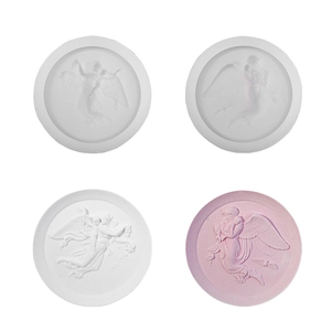 DIY silicone molds for relief angel jewelry trays and classical home decor ornaments
