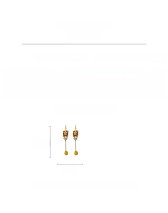 Detail specifications showing 10.9cm length and 19.6g weight of vintage pearl earrings
