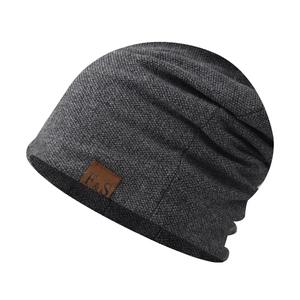 Slouchy Beanie Hat Cotton Knit Soft Breathable Solid Color Outdoor Casual Pullover Cap For Men Women