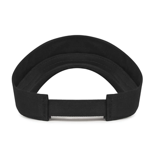 Visiera da maratona nera leggera per la corsa con cinturino in velcro regolabile