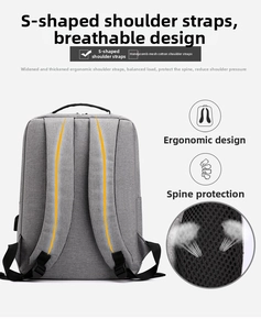 Details van S-vormige ergonomische schouderbanden met ademende mesh-vulling