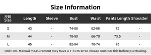 Polka dot sports set size chart for halter top and slim leggings measurements