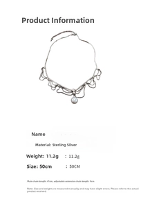 Spécifications de taille pour collier perles et strass en cuivre de 50 cm de long