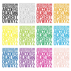 Waterproof Vinyl Letter Stickers Self Adhesive Alphabet Decals For Scrapbooking DIY Decor Craft Large Uppercase Label