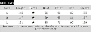 Size guide table for slim fit cocktail dress with length and bust measurements