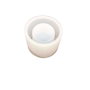 Moule cylindrique en silicone blanc translucide pour bougies DIY et plâtre aromatique