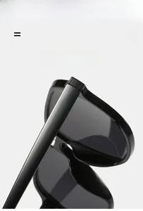 Macro detail of glossy square sunglasses frame showing lightweight and elastic texture
