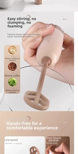 Vue macro du mousseur à lait avec moteur 4000 tr/min et poignée ergonomique design