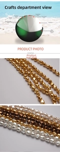 Detail showing the 8-layer coating process of irregular baroque pearls for DIY jewelry