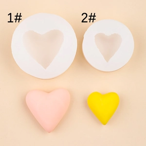 Heart Shaped Silicone Mold DIY Fondant Chocolate Cake Decorating Tool Handmade Soap Candle Plaster Aromatherapy Stone Making