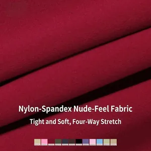 Pantalon évasé taille haute bordeaux en tissu extensible 4 sens sensation peau nue
