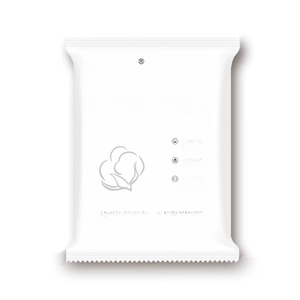 Thick disposable bath towel made of plant fiber in individual travel packaging