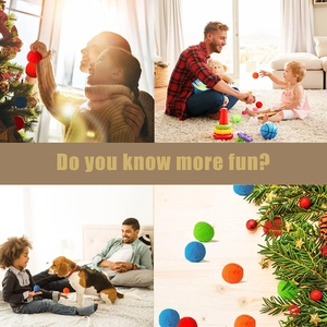 Colorful handmade felt balls for Christmas tree decor and creative DIY crafts