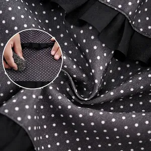 Polka dot canvas kitchen apron featuring breathable, wear-resistant, and stain-proof fabric