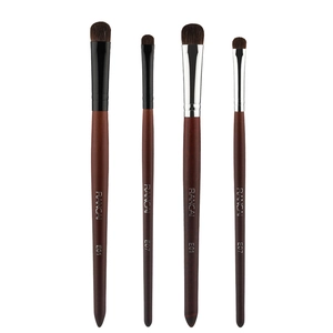 RANCAI professional horse hair eyeshadow blending brushes with wooden handles