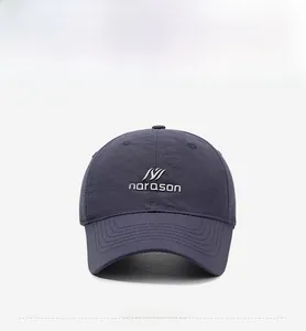 Front view of narason baseball cap featuring breathable fabric and curved brim detail