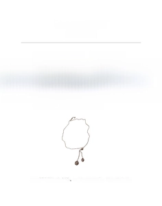 Detailed specs of titanium long necklace with zircon balls, length 90cm and weight 16.6g