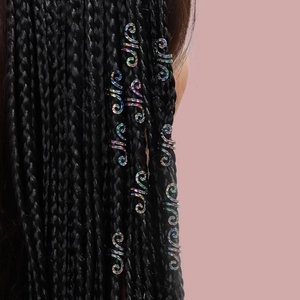 Spiral Dreadlock Braid Hair Clips Rainbow Alloy Metal Snake Shape Hair Jewelry For Women Men Braid Accessories
