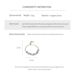 Vue détaillée du bracelet torsadé en zircon montrant le matériau cuivre et la longueur 23cm