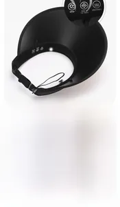 UPF50+ sun hat detail showing large brim and adjustable windproof rope for outdoor sports