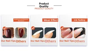 Detail view of durable glossy press-on nails showing wear resistance and quality finish