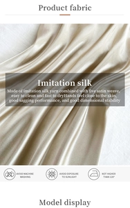 Detail of champagne gold satin fabric showing premium 5-harness weave and silky texture