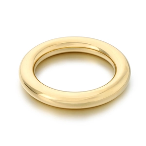 Poliertes 18K vergoldetes Edelstahl-Armband mit minimalistischer, glatter Oberfläche