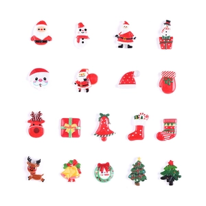 Weihnachts-Bastelset mit Nikolaus, Rentier und Baum-Harzanhängern für DIY-Projekte