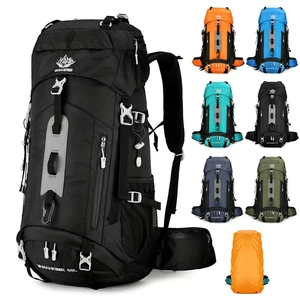 Large Capacity Outdoor Hiking Backpack Nylon Water Repellent Sport Mountaineering Bag For Camping Travel Unisex