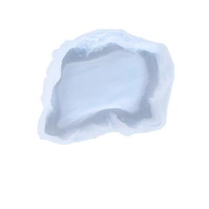 Irregular silicone mold for DIY resin crafts featuring deep natural rock textures