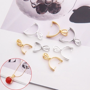 Bélières À Pincer En Argent Sterling 925 Connecteurs De Pendentif Pour La Création De Bijoux DIY Fermoir Pour Charmes