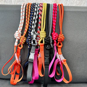 Detail of colorful woven shoulder straps with durable quick-release plastic buckles