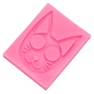 Moule En Silicone En Forme De Chat Pour Porte-Clés DIY Artisanat Résine Chocolat Gâteau Savon Fait Main