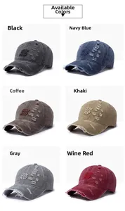 Multiple colors of distressed vintage baseball caps featuring embroidered KO logo