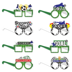 Soccer World Cup Paper Glasses Party Photo Props Fans Decorations Novelty Sports Event
