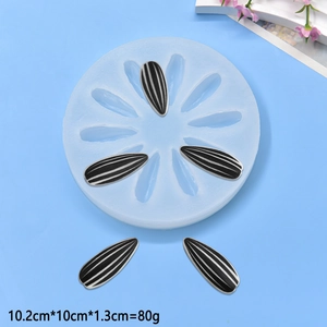 Silicone sunflower seed mold for DIY soap and fondant, 10.2cm diameter craft tool