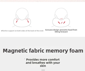 Cuscino cervicale ergonomico in memory foam con tessuto magnetico e supporto per il collo