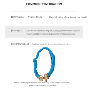 Spécifications de taille pour chaîne de taille en perles avec pendentif papillon