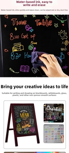 0.7mm liquid chalk markers for blackboards and glass with easy-to-wipe dustless ink