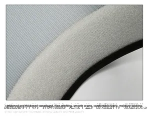 Macro detail of breathable mesh sweatband with reinforced stitching for summer sun hats