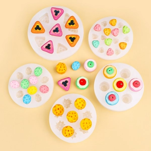 Mini Fruit Cheese Ice Cream Silicone Mold DIY Resin Casting Fondant Clay Crafting Realistic Novelty Dessert Decorating