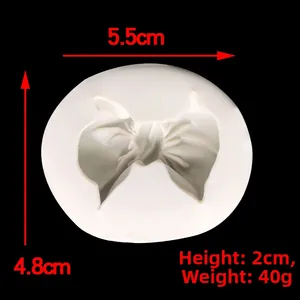 Detail view of 3D butterfly silicone mold with height 2cm and weight 40g for DIY baking