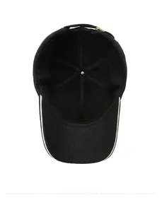 Detail of warm winter baseball cap interior featuring plush lining and ear flaps
