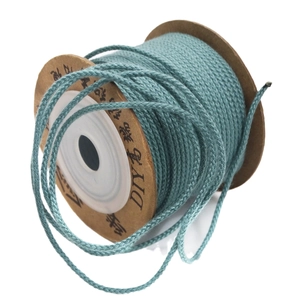 Teal 1.5mm non-elastic cotton mambo cord on spool for DIY jewelry and beaded necklaces