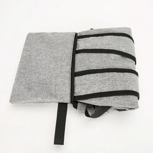 Large capacity foldable grey business backpack for travel and outdoor sports gear