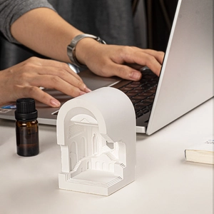 Minimalistische 3D Palast Silikonform für DIY Gips Diffusor Dekorationen und Handwerk
