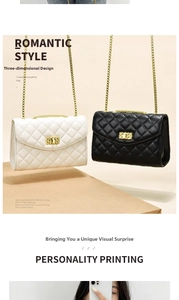 Detailed close-up of quilted chain bags with gold metal clasps and strap textures