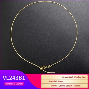 Detailed macro view of 1.25mm thin gold plated brass snake chain necklace 450mm length
